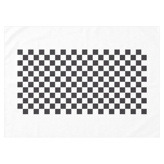 Car Racing / Chess Pattern + uw ruggengraat. en id Tafelkleed (Voorkant (Horizontaal))