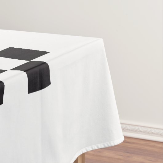 Car Racing / Chess Pattern + uw ruggengraat. en id Tafelkleed (Voorbeeld)