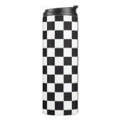 Car Racing / Chess Pattern + uw ruggengraat. en id Thermosbeker (Gedraaid links)