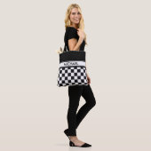 Car Racing / Chess Pattern + uw ruggengraat. en id Tote Bag (Op model)