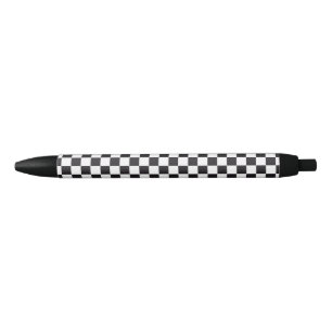 Car Racing / Chess Pattern + uw ruggengraat. en id Zwarte Inkt Pen