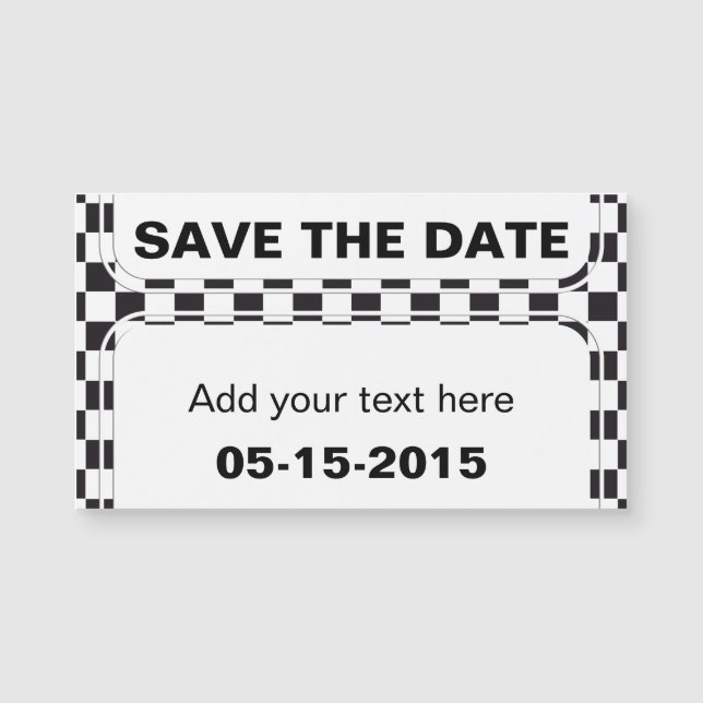 Car Racing / Chess Pattern + uw ruggengraat. en te (Voorkant)