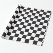 Car Racing / Chess Pattern + uw ruggengraat. en te Cadeaupapier (Uitgerold)