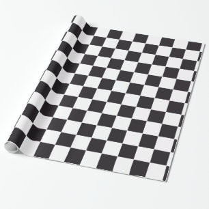 Car Racing / Chess Pattern + uw ruggengraat. en te Cadeaupapier