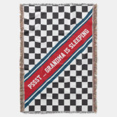 Car Racing / Chess Pattern + uw ruggengraat. en te Deken (Voorkant Verticaal)