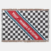 Car Racing / Chess Pattern + uw ruggengraat. en te Deken (Voorkant)