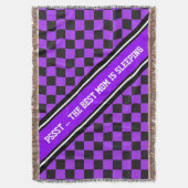 Car Racing / Chess Pattern + uw ruggengraat. en te Deken (Voorkant Verticaal)