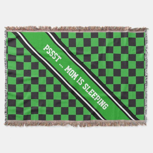Car Racing / Chess Pattern + uw ruggengraat. en te Deken (Voorkant)