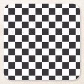 Car Racing / Chess Pattern + uw ruggengraat. en te Kartonnen Onderzetters (Voorkant)