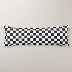 Car Racing / Chess Pattern + uw ruggengraat. en te Lichaamskussen