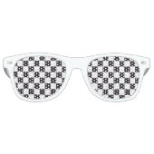 Car Racing / Chess Pattern + uw ruggengraat. en te Retro Zonnebril (Voorkant)