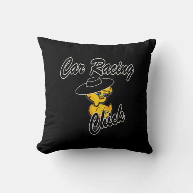 Car Racing Chick #4 Kussen (Voorkant)