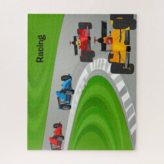 Car Racing Design Puzzle Legpuzzel (Verticaal)