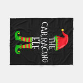Car Racing Elf Family Matching Christmas Group Fleece Deken (Voorkant (Horizontaal))