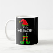 Car Racing Elf Family Matching Christmas Group  Koffiemok (Links)