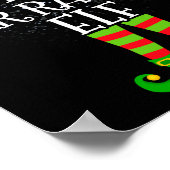 Car Racing Elf Family Matching Christmas Group  Poster (Hoek)