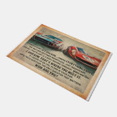 Car Racing Mat, Car Lover  Deurmat (Schuin)