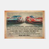 Car Racing Mat, Car Lover  Deurmat (Voorkant)
