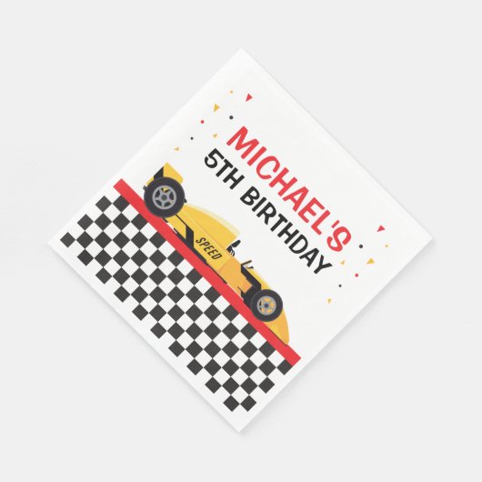 Car Racing Party Servet (Hoek)