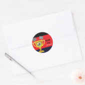 Car Racing Trophy & Flags Verjaardagsfeest Sticker (Envelop)