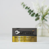 Car Repair Logo Wrenches | Auto Shop Care Visitekaartje (Staand voorkant)
