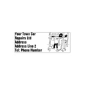 Car Repairs & Servicing Garage Zelfinktende Stempel (Design)