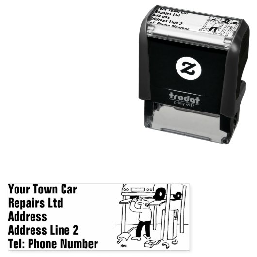 Car Repairs & Servicing Garage Zelfinktende Stempel (In situ)