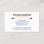 Car Sales, Auto Repair, Mobile Auto Detailing  Visitekaartje (Achterkant)