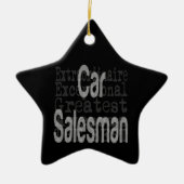 Car Salesman Extraordinaire Keramisch Ornament (Voorkant)