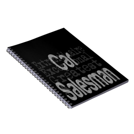 Car Salesman Extraordinaire Notitieboek (Rechterzijde)