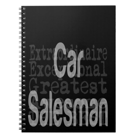 Car Salesman Extraordinaire Notitieboek (Voorkant)
