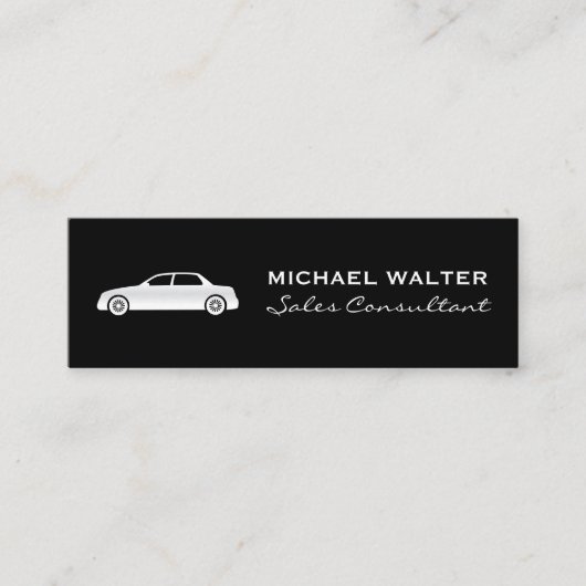 Car Salesman Mini Visitekaartje (Voorkant)