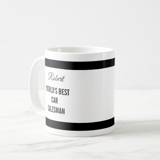 Car Salesman Thank You Gift Mug Koffiemok (Voorkant links)