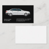 Car Salesman | Witte Visitekaartje met autopictogr (Voorkant / Achterkant)