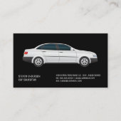 Car Salesman | Witte Visitekaartje met autopictogr (Voorkant)