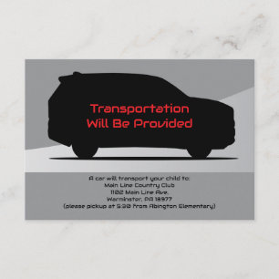 Car Service Party Bus Kaart Vervoer SUV