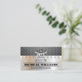 Car Service Wrenches Diamond Plated Steel Visitekaartje (Staand voorkant)