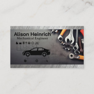 Car Services-diagram   mechanisch handgereedschap Visitekaartje