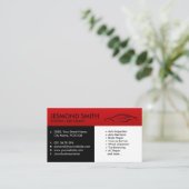 Car Silhouette - Mechanische automatische reparati Visitekaartje (Staand voorkant)