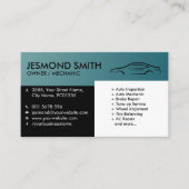 Car Silhouette - Mechanische automatische reparati Visitekaartje (Voorkant)