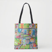 Car Town Canvas tas (Voorkant)