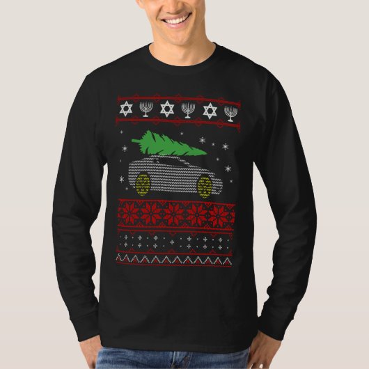 Car Ugly KerstSweater T-shirt (Voorkant)