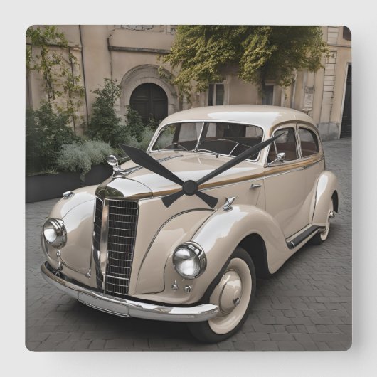 CAR VIERKANTE KLOK (Voorkant)