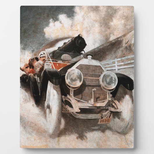 Car vs Train door William Harnden Foster Fotoplaat (Voorkant)