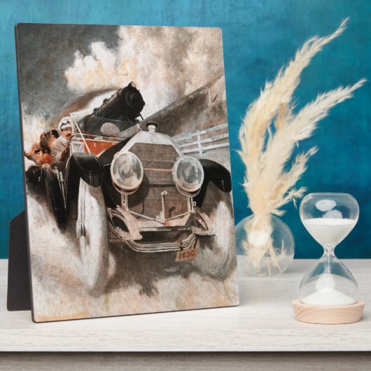 Car vs Train door William Harnden Foster Fotoplaat (Zijkant)