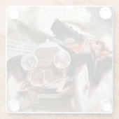 Car vs Train door William Harnden Foster Glazen Onderzetter (Achterkant)