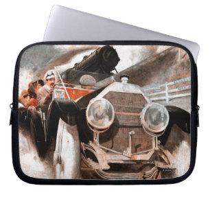 Car vs Train door William Harnden Foster Laptop Sleeve