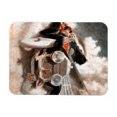 Car vs Train door William Harnden Foster Magneet (Horizontaal)