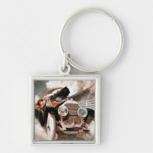 Car vs Train door William Harnden Foster Sleutelhanger