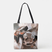 Car vs Train door William Harnden Foster Tote Bag (Achterkant)